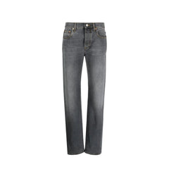 Gucci Gray Cotton Relaxed Fit Jeans - W25 | IT39