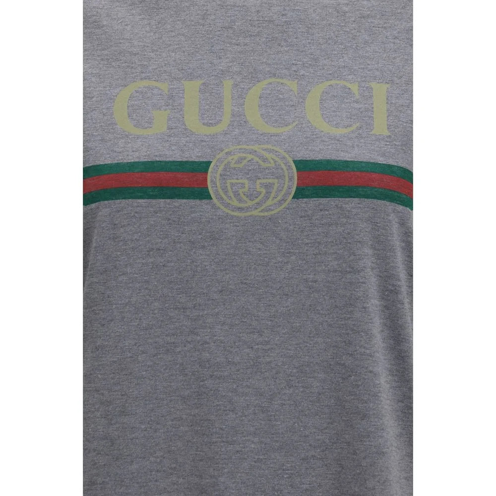 Gucci Gray Cotton T-Shirt - S