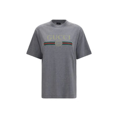 Gucci Gray Cotton T-Shirt - S