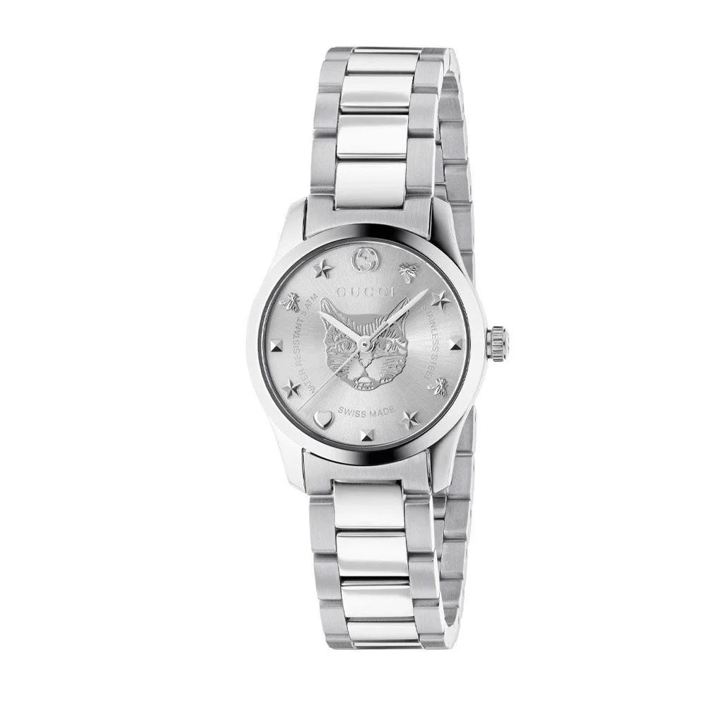 Gucci Gray Stainless Steel Dress Watch