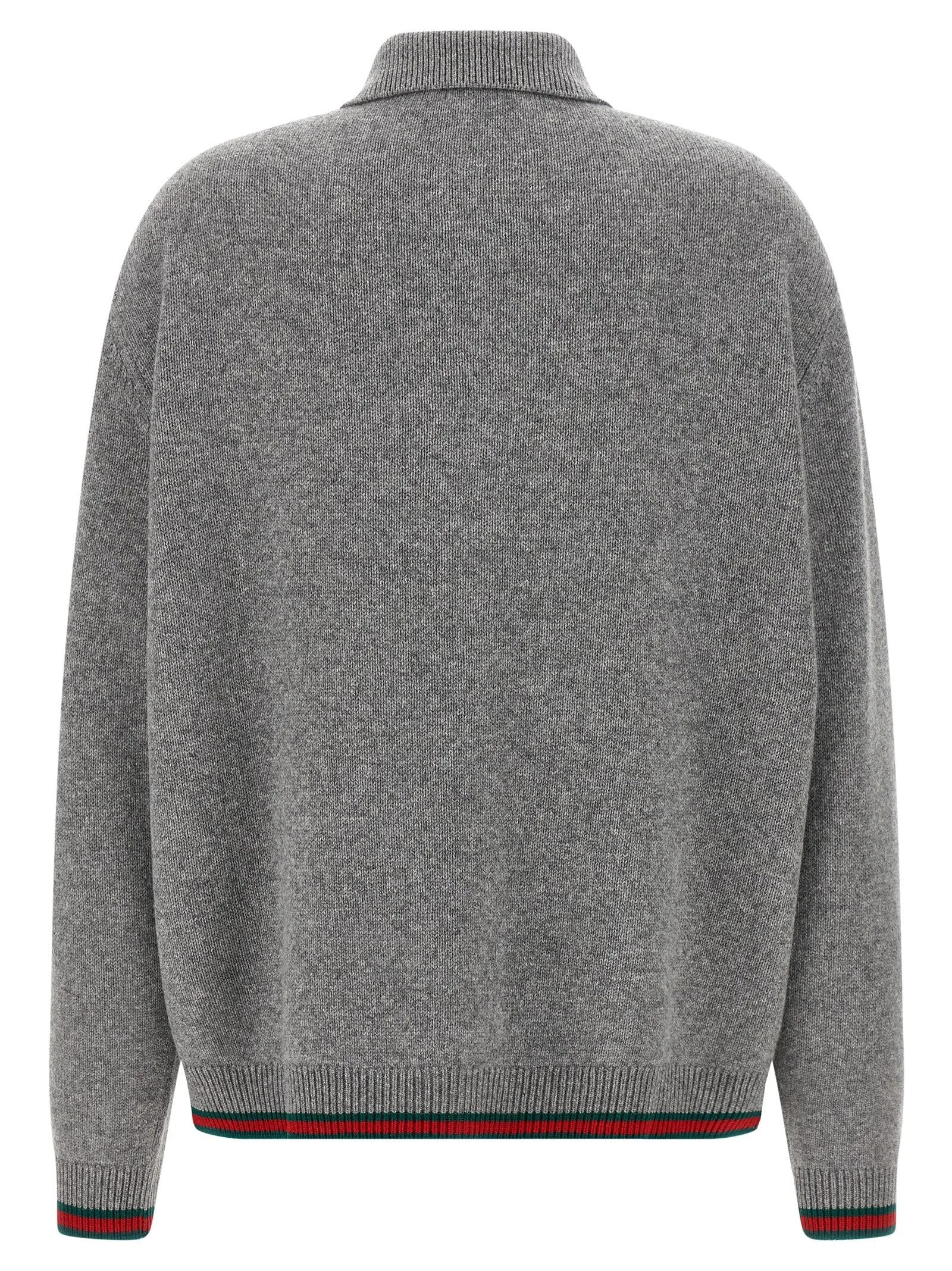 Gucci Gray Wool Cardigan - M