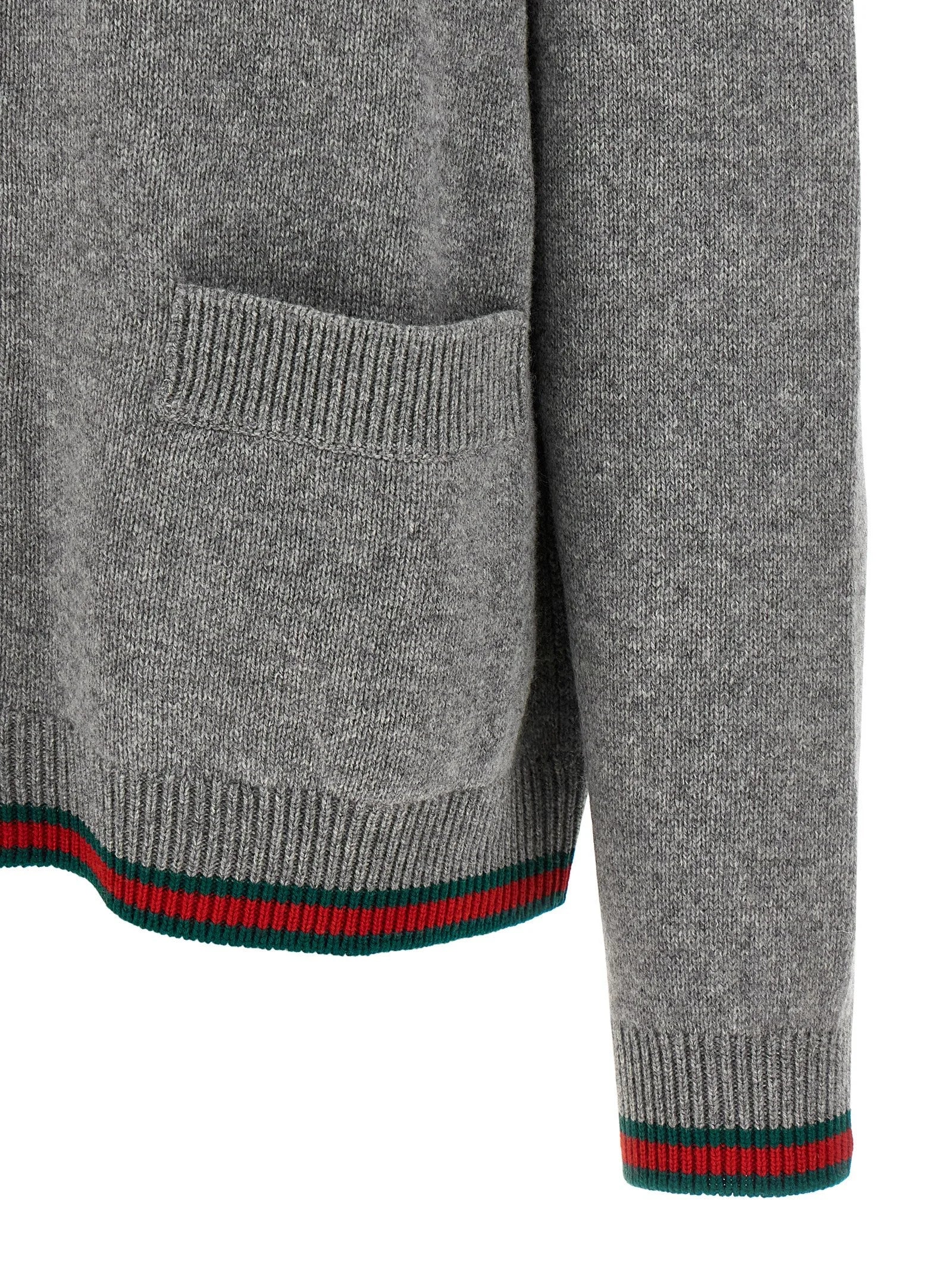 Gucci Gray Wool Cardigan - M