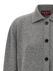 Gucci Gray Wool Cardigan - M