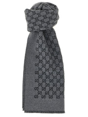 Gucci Gray Wool Scarf