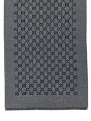 Gucci Gray Wool Scarf