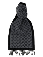 Gucci Gray Wool Scarf