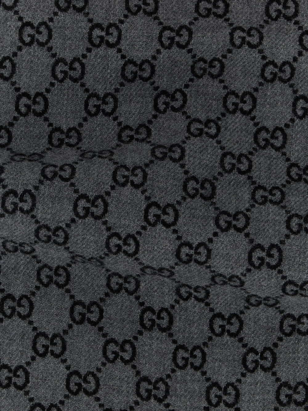 Gucci Gray Wool Scarf
