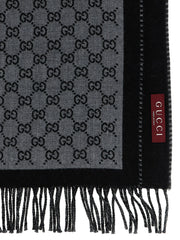 Gucci Gray Wool Scarf