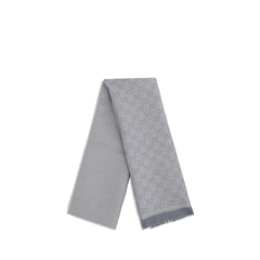 Gucci Gray Wool Scarf