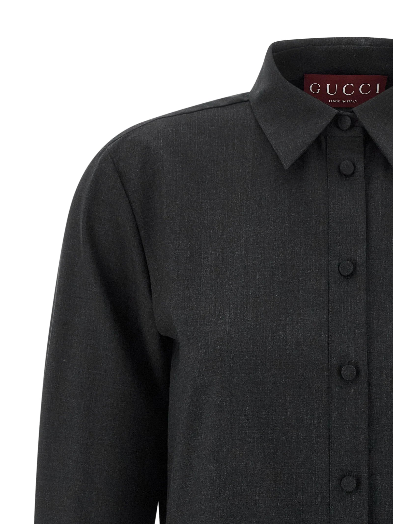 Gucci Gray Wool Short Dress - IT38