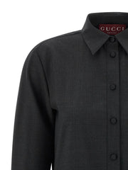 Gucci Gray Wool Short Dress - IT38