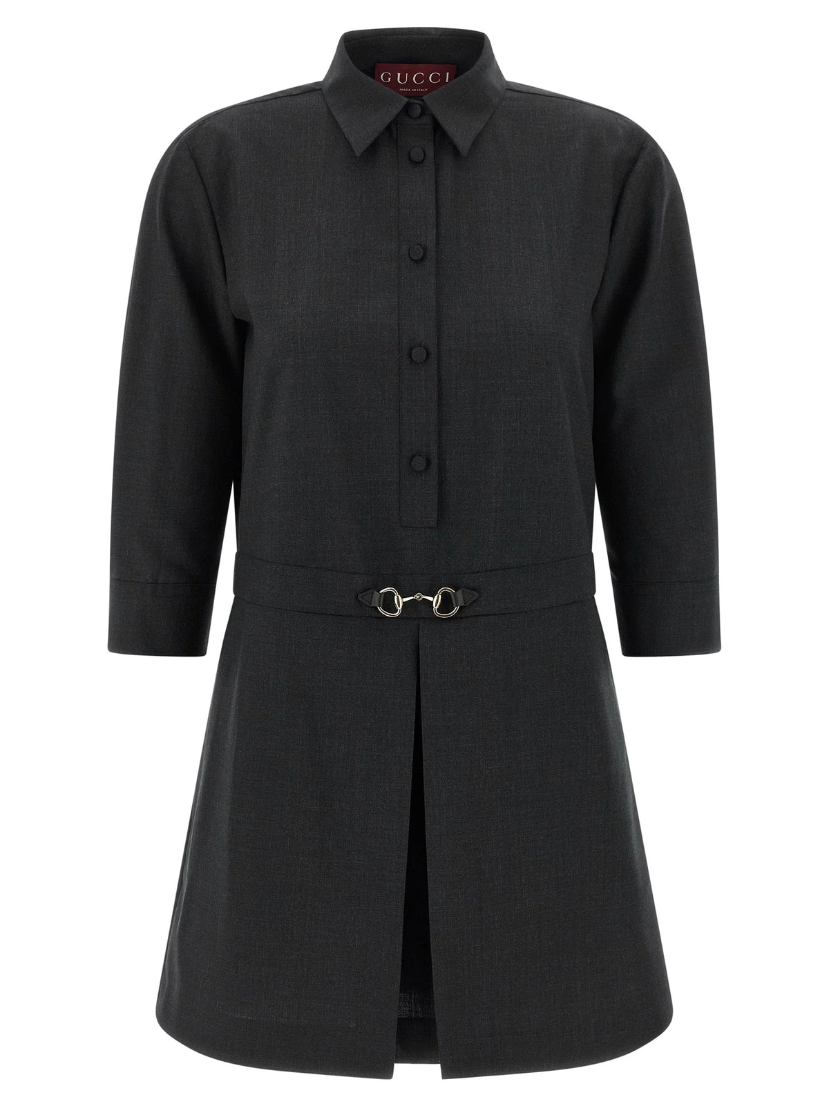 Gucci Gray Wool Short Dress - IT38