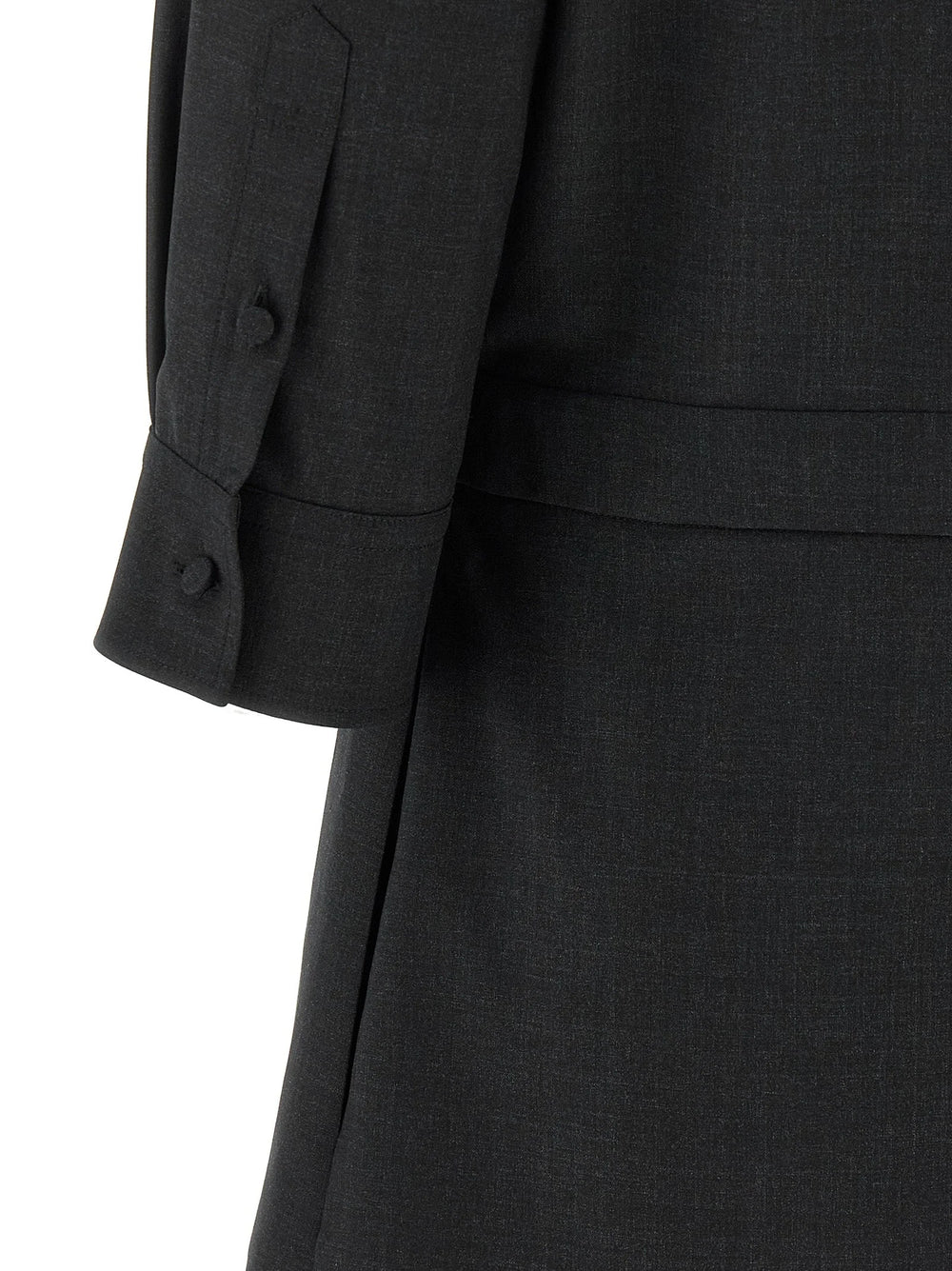 Gucci Gray Wool Short Dress - IT38