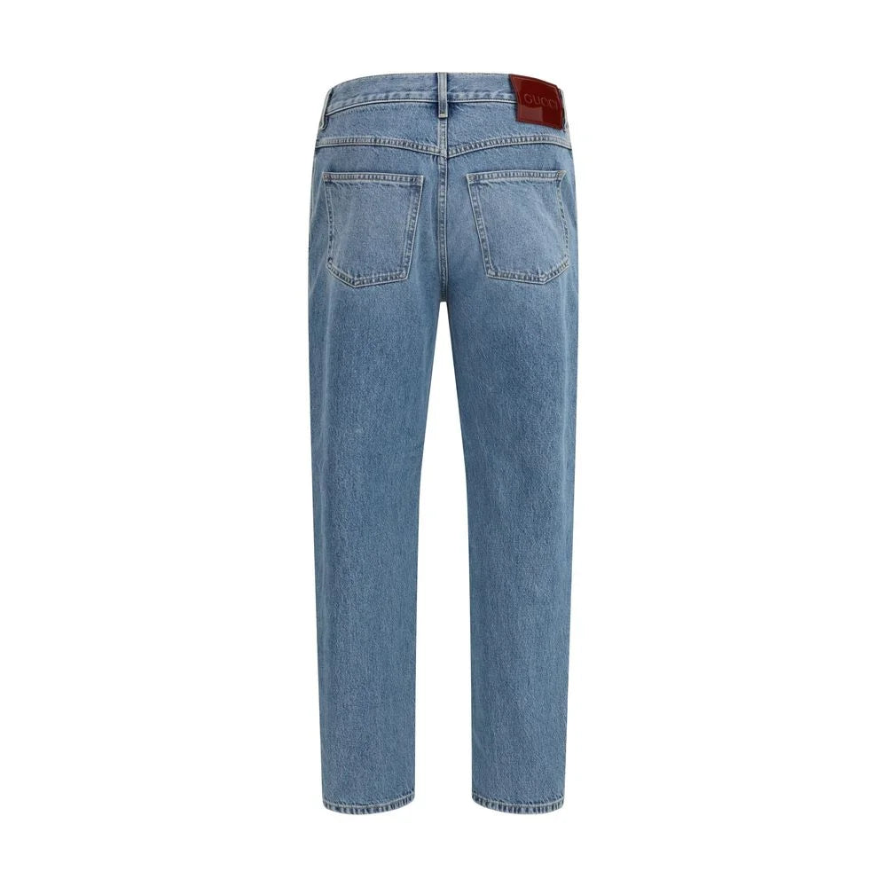 Gucci Light Blue Cotton Slim Fit Jeans - W31