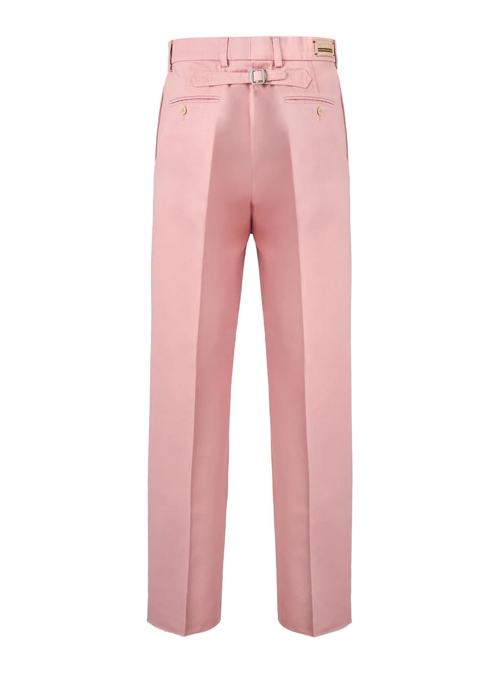 Gucci Light Pink Cotton Pants - Trousers