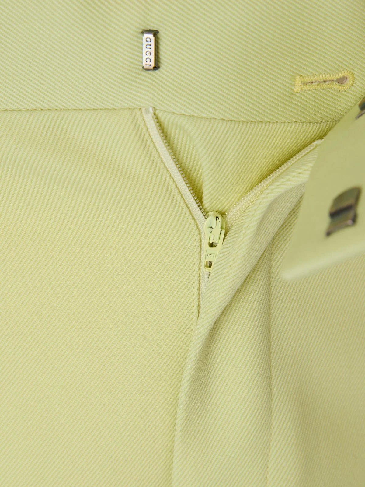 Gucci Lime Yellow Polyester Pants - Trousers