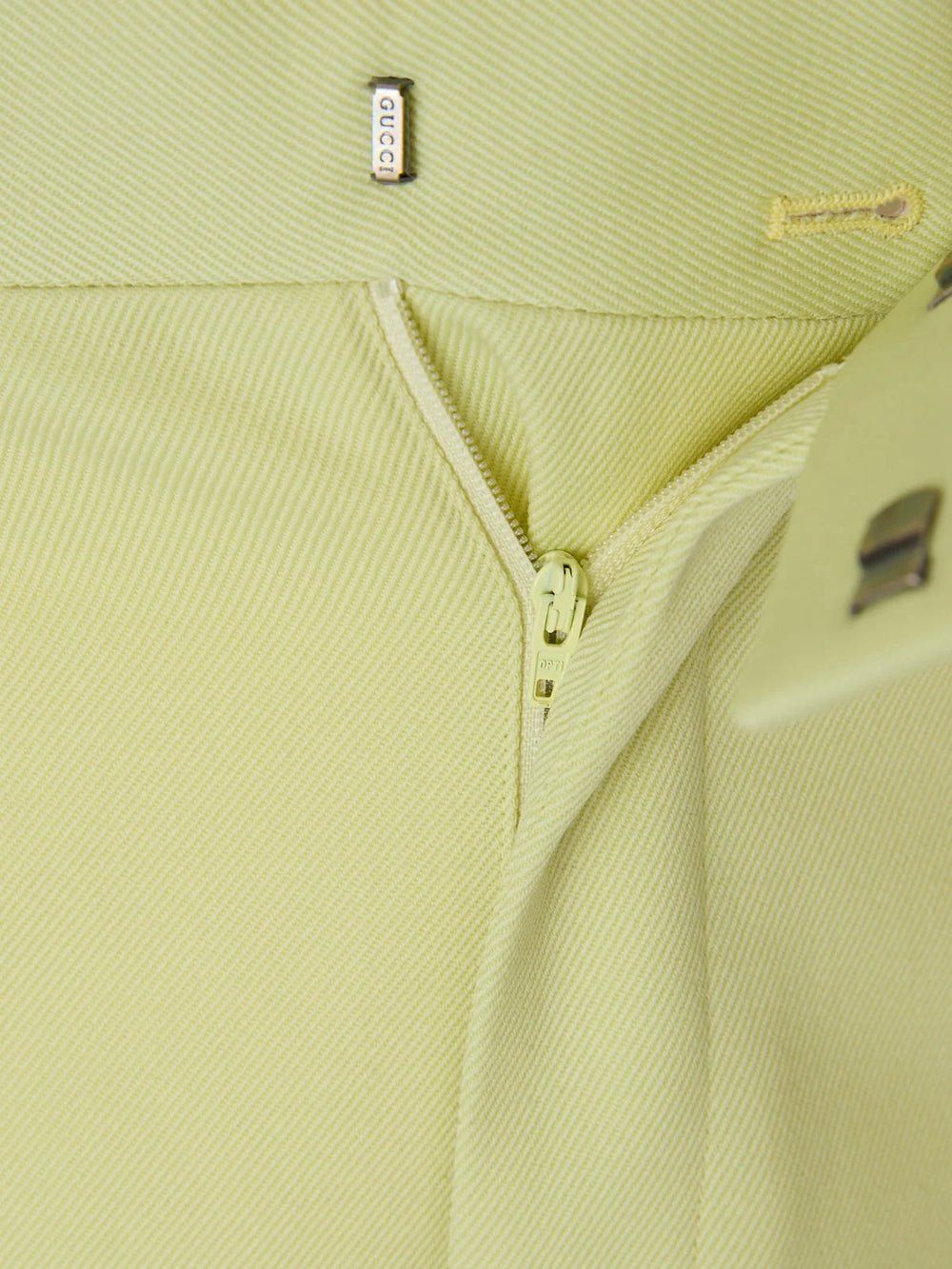 Gucci Lime Yellow Polyester Pants - Trousers