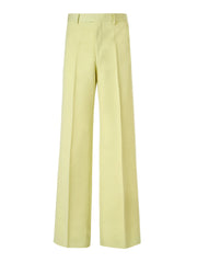 Gucci Lime Yellow Polyester Pants - Trousers