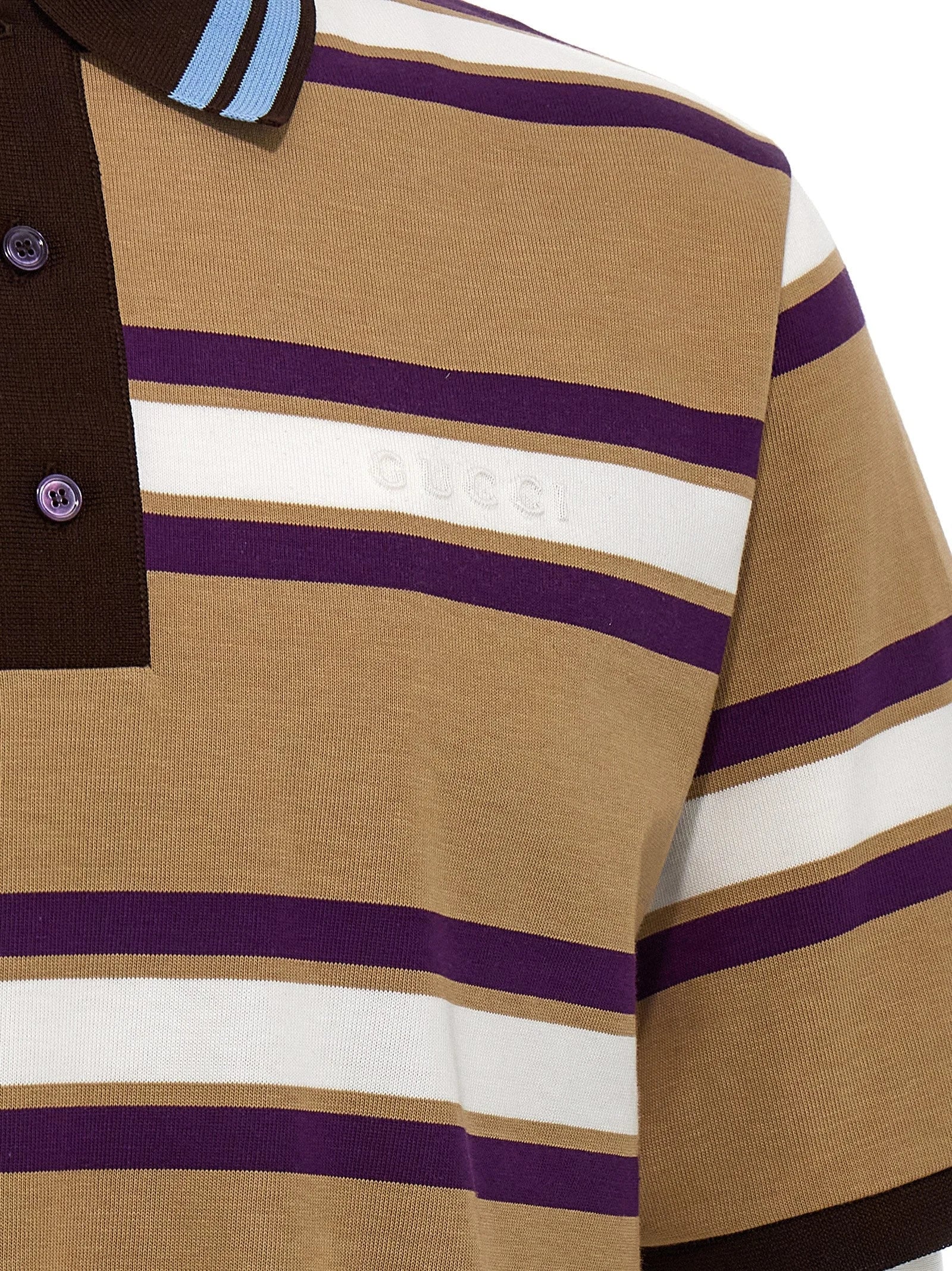 Gucci Multicolor Cotton Polo Shirt - M
