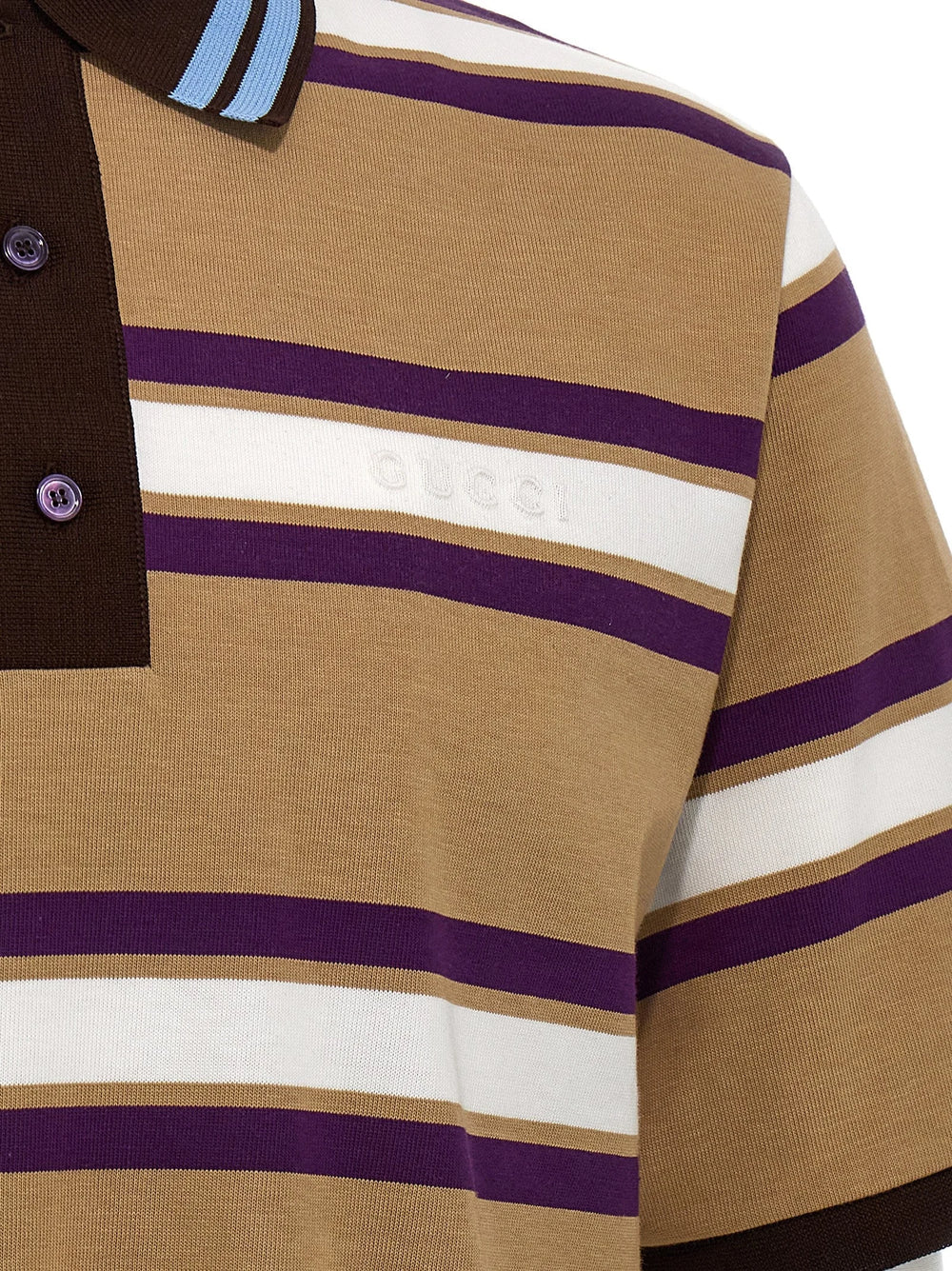 Gucci Multicolor Cotton Polo Shirt - M