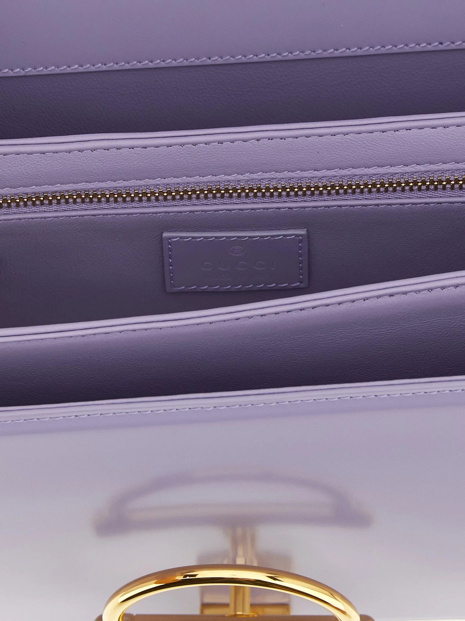 Gucci Purple Calfskin Shoulder Bag