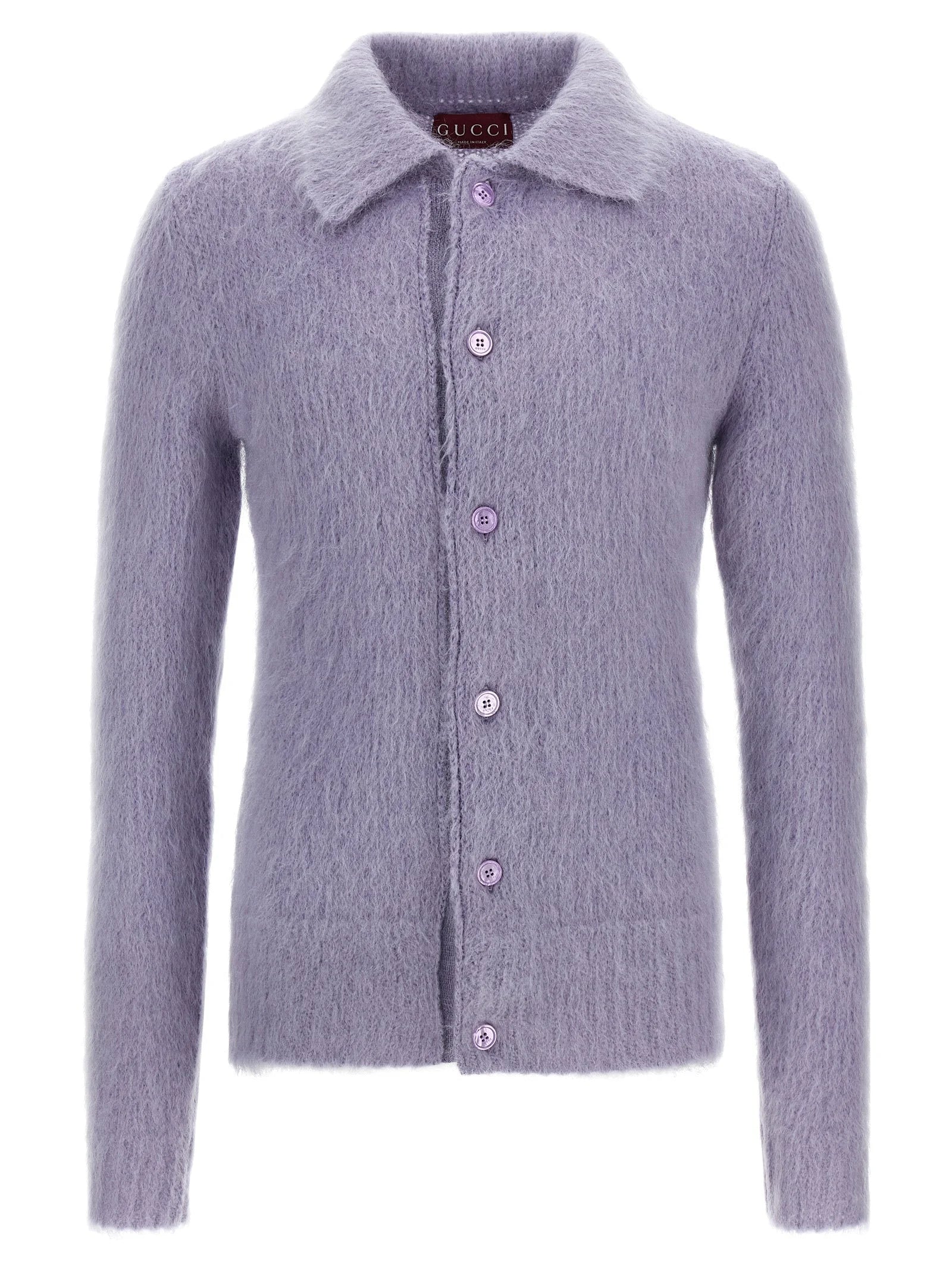 Gucci Purple Wool Cardigan
