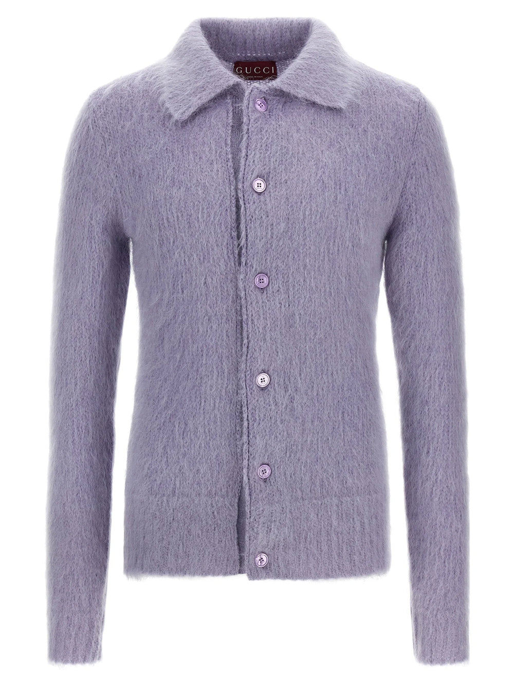 Gucci Purple Wool Cardigan