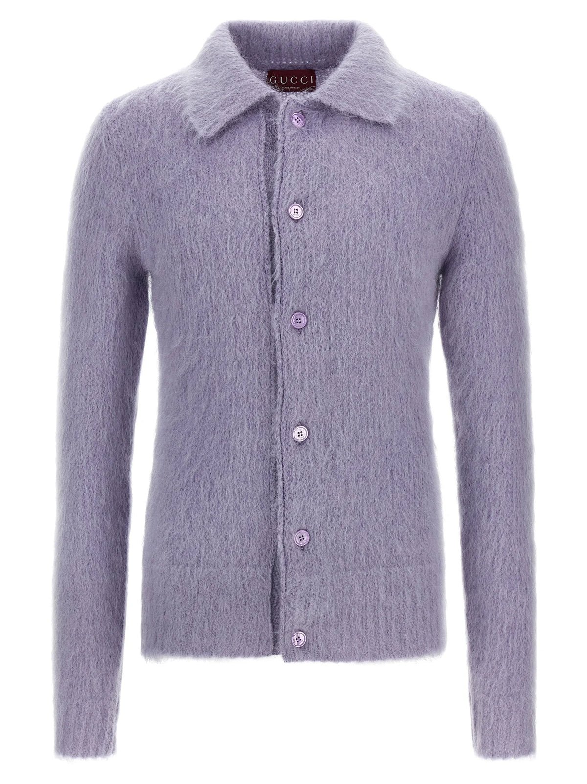 Gucci Purple Wool Cardigan
