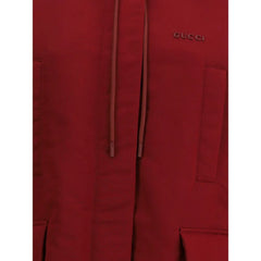 Gucci Red Polyester faille Jacket - IT42 | L