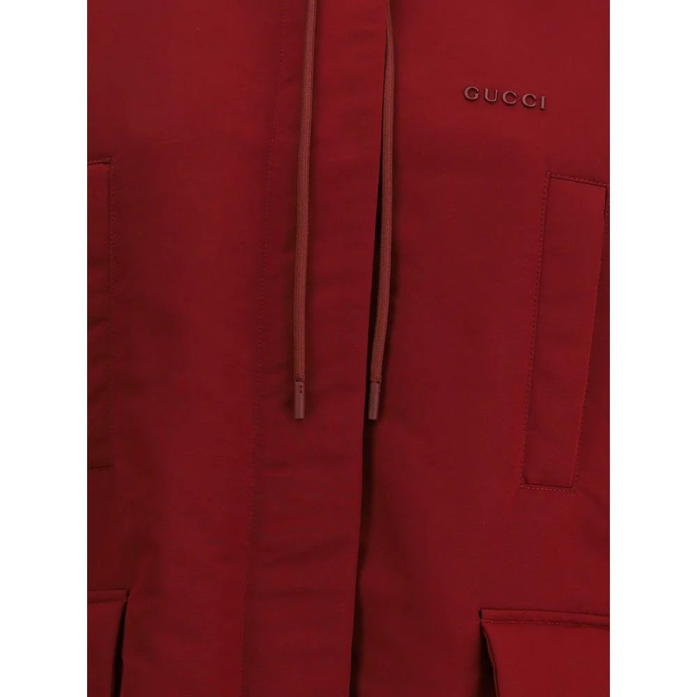 Gucci Red Polyester faille Jacket - Windbreakers