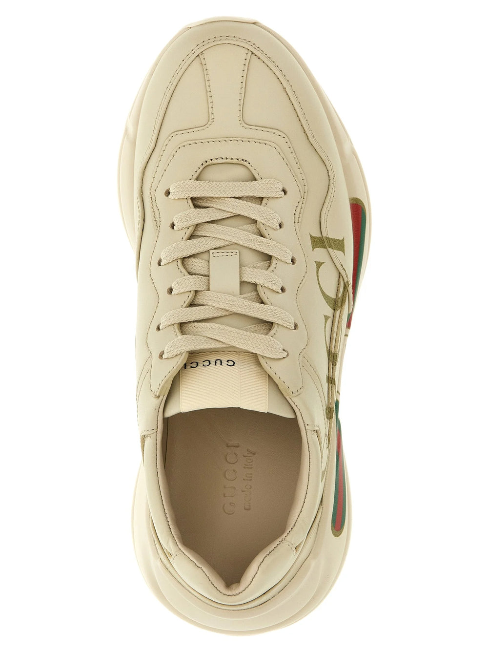 Gucci White Calfskin Chunky Sneakers - EU37.5/US7.5