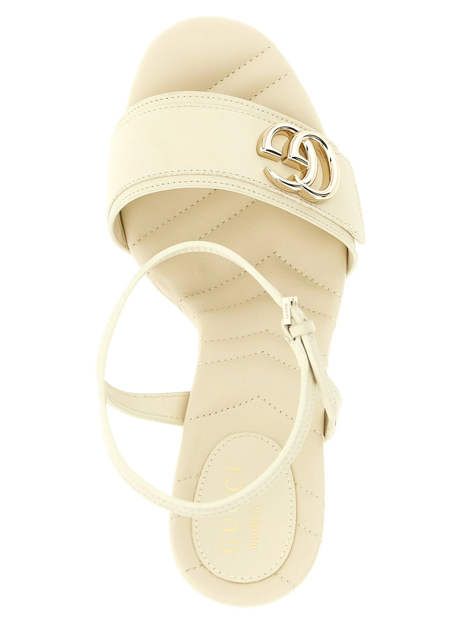 Escarpins à talon haut en veau blanc Gucci