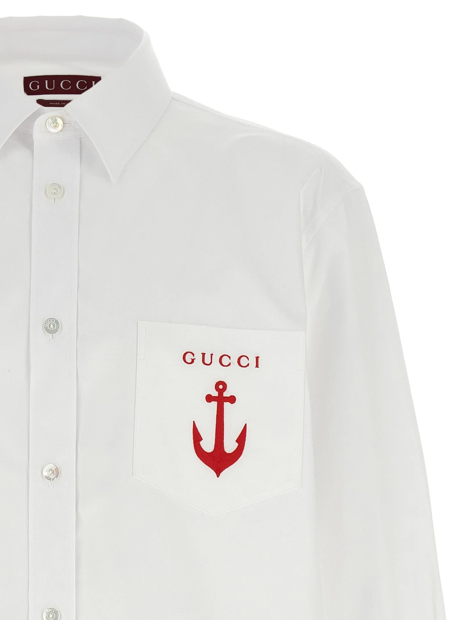 Gucci White Cotton Blouse - IT50 | L