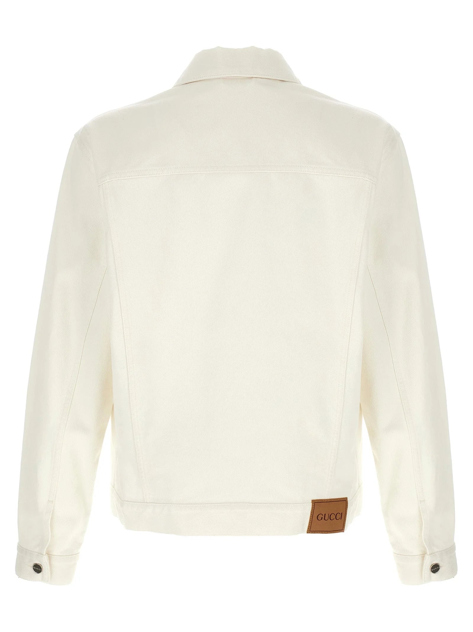 Gucci White Cotton Denim Jacket