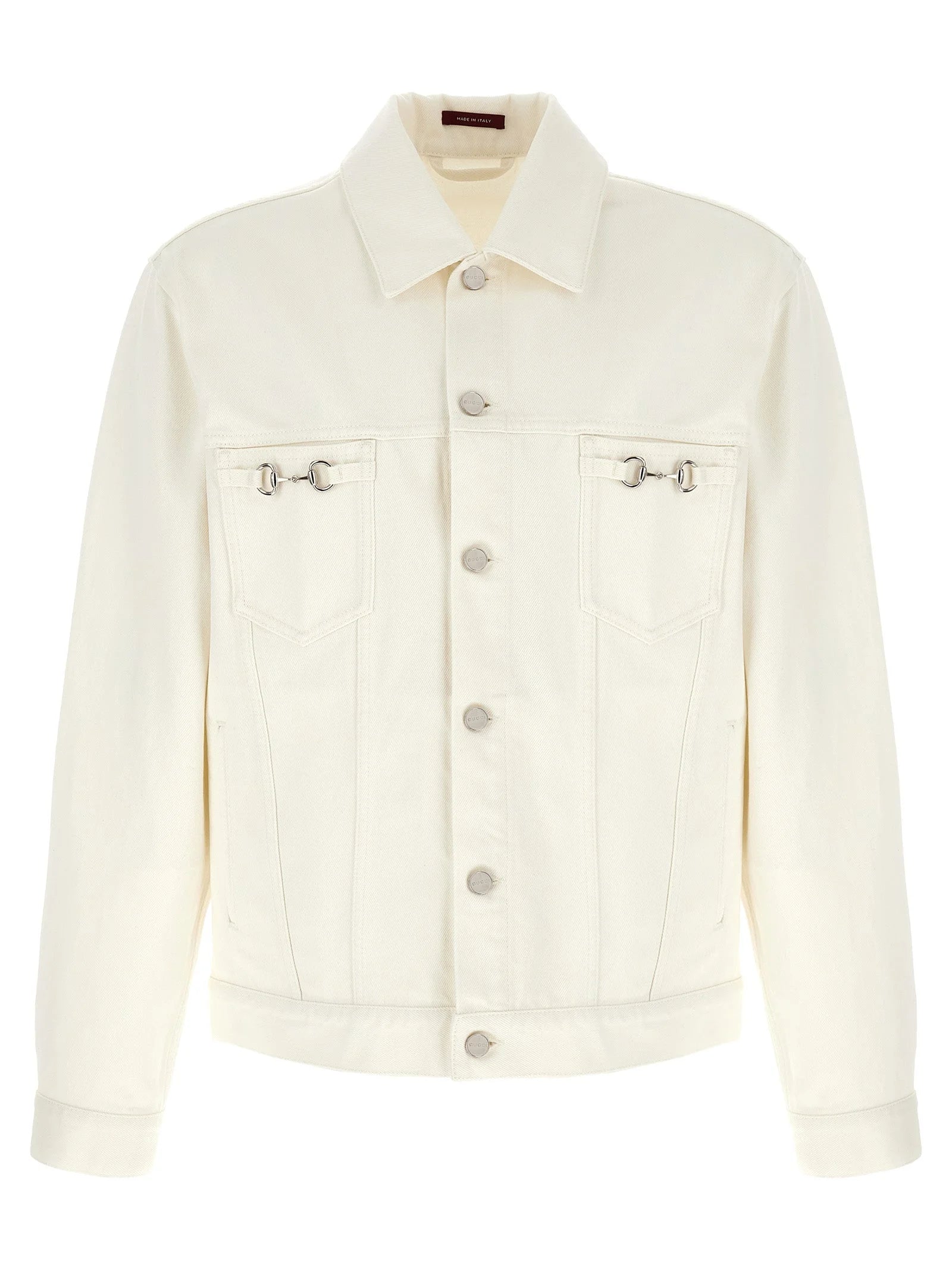 Gucci White Cotton Denim Jacket