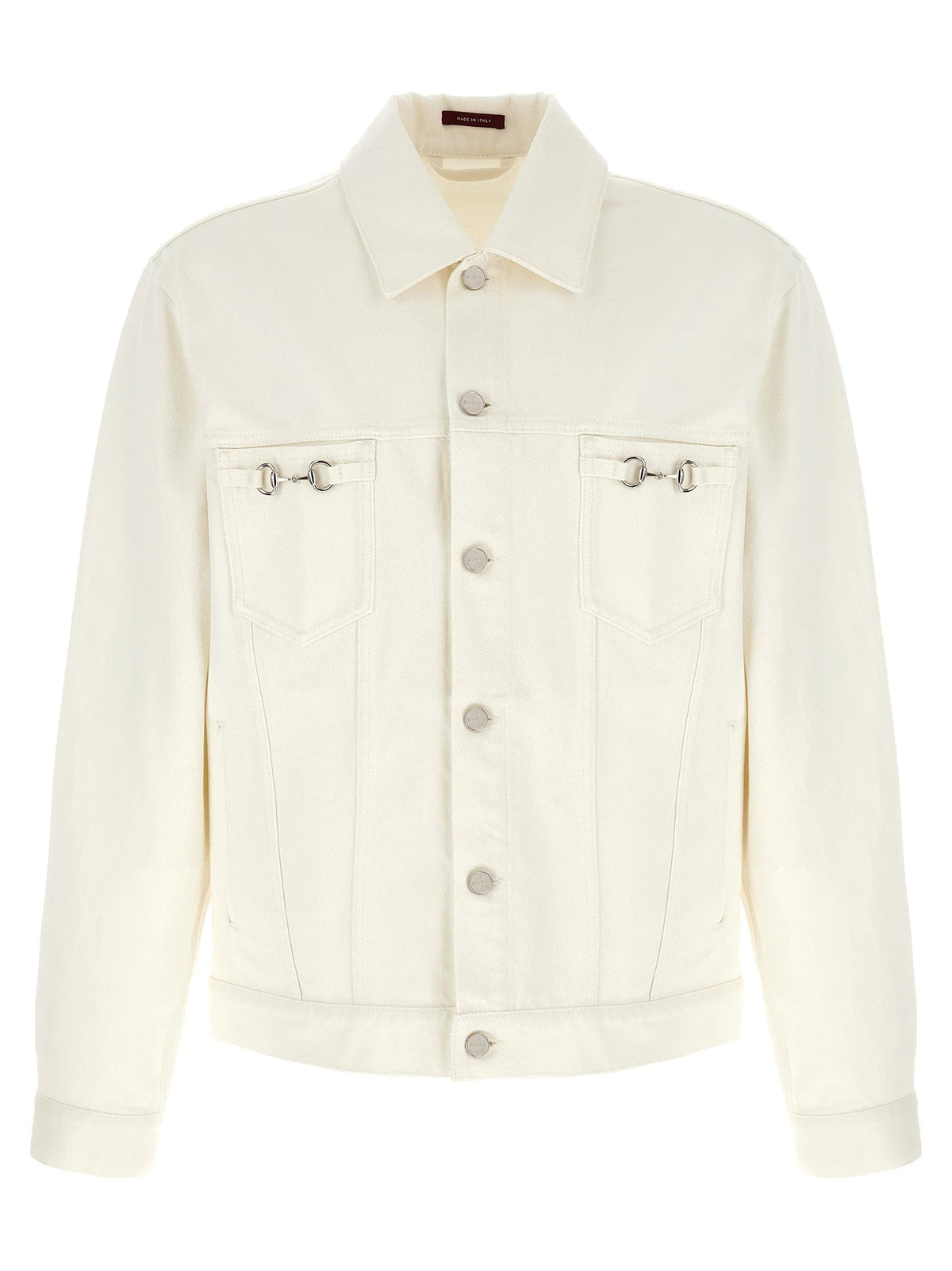 Gucci White Cotton Denim Jacket