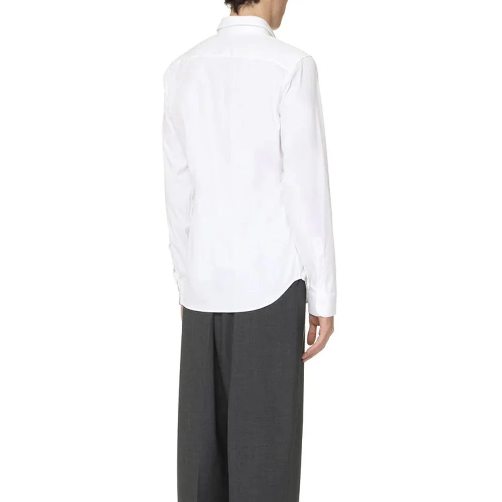 Gucci White Cotton Dress Shirt - 38