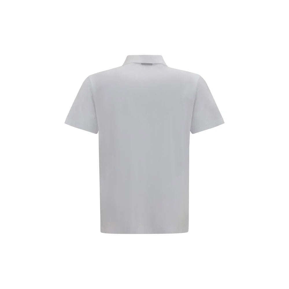 Gucci White Cotton Polo Shirt