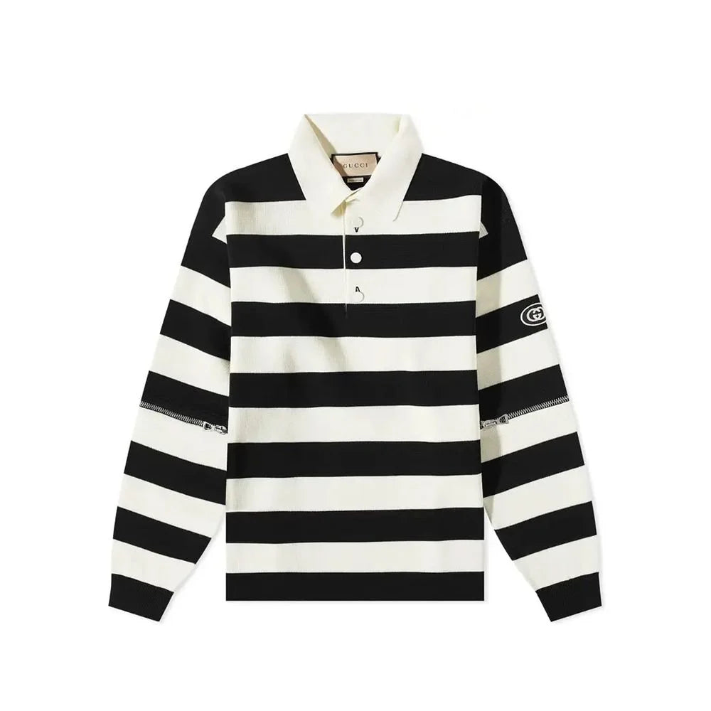 Gucci White Cotton Polo Shirt - M