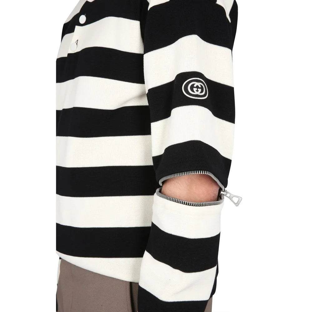 Gucci White Cotton Polo Shirt - M