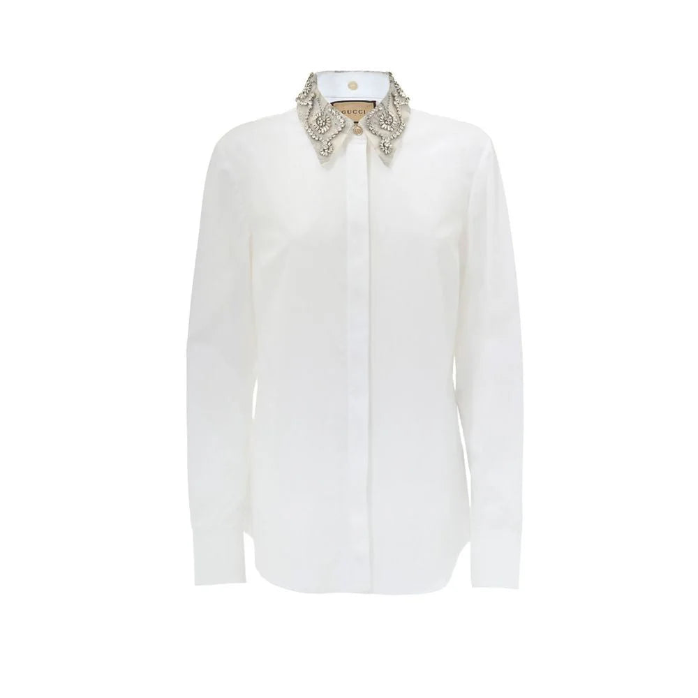 Gucci White Cotton Shirt - IT42|M - Shirts