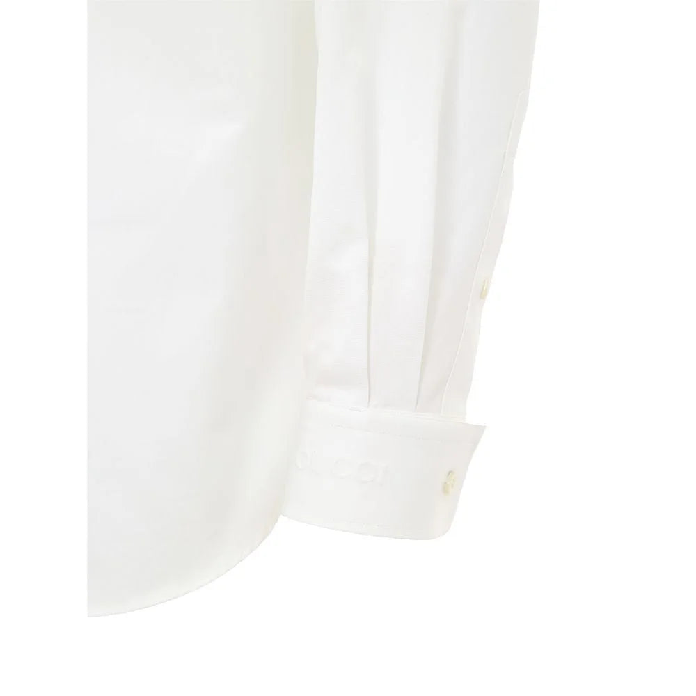 Gucci White Cotton Shirt - IT46 | S - Shirts