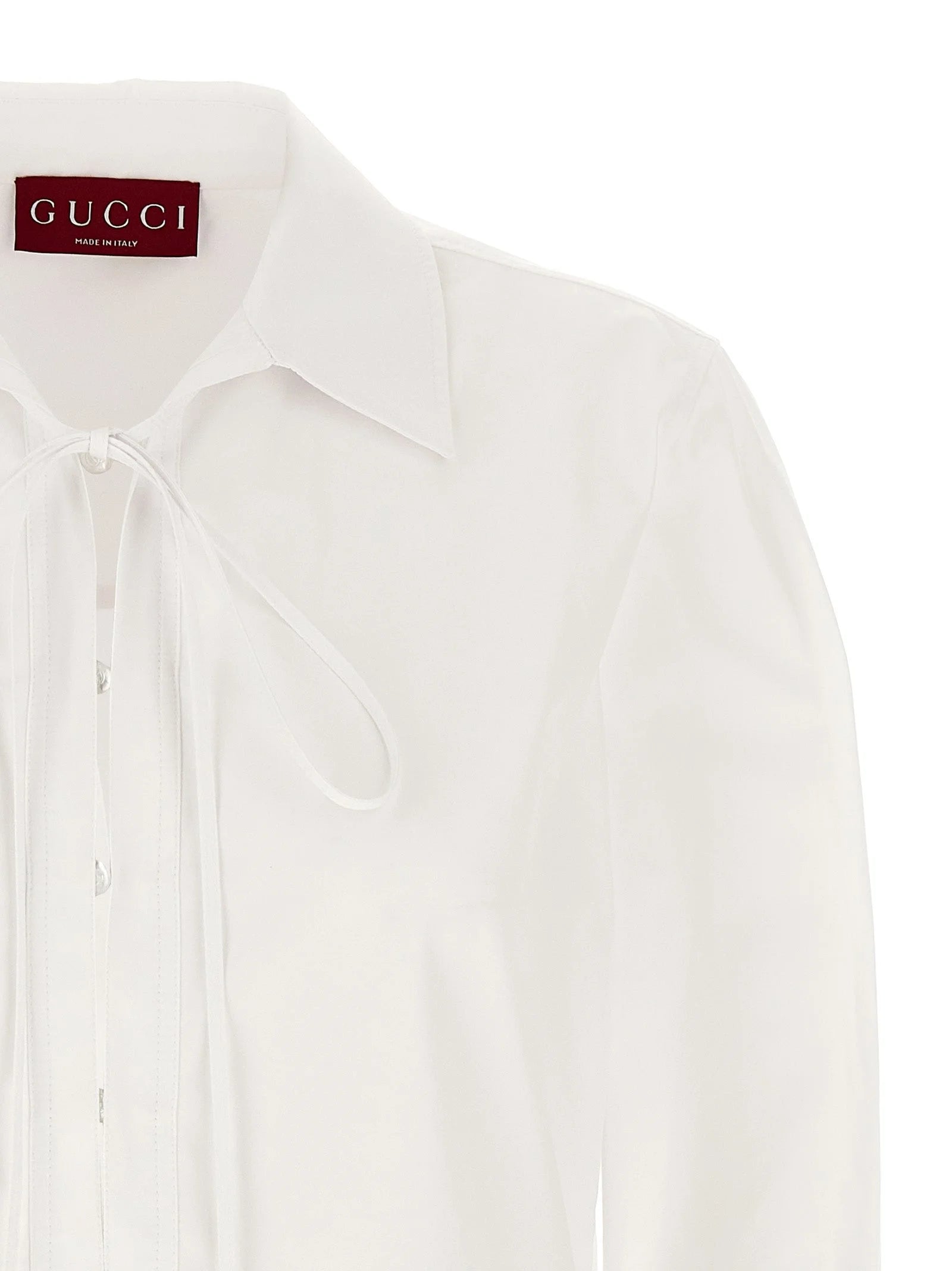 Gucci White Cotton Short Dress - IT42