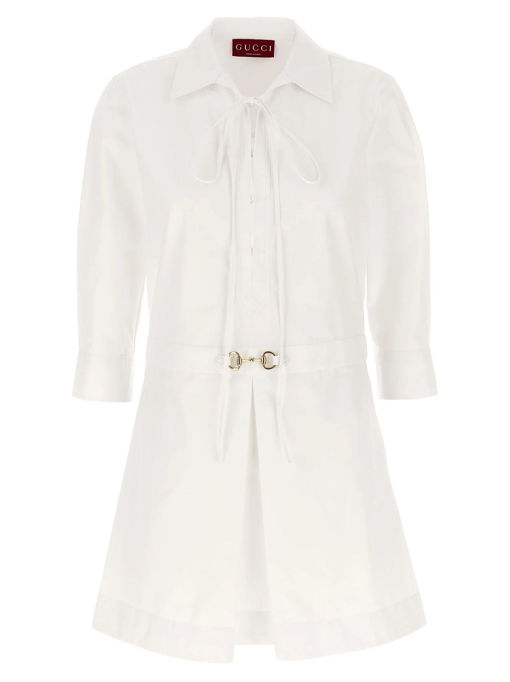 Gucci White Cotton Short Dress - IT42