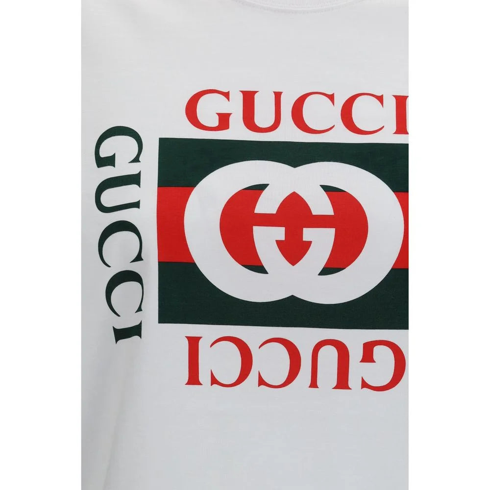 Gucci White Cotton T-Shirt