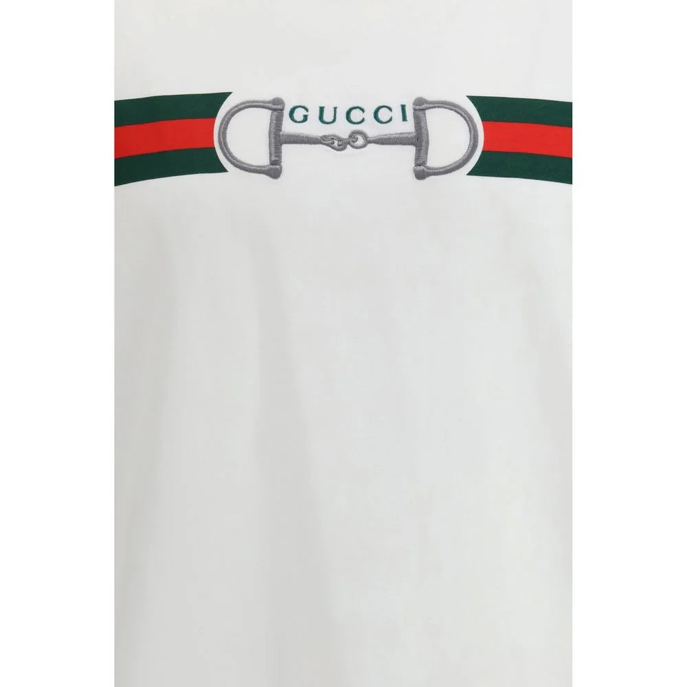 Gucci White Cotton T-Shirt - S