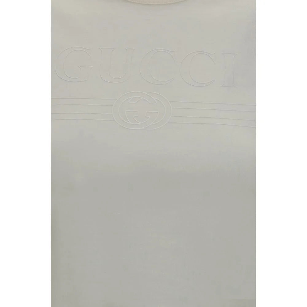 Gucci White Cotton T-Shirt - S
