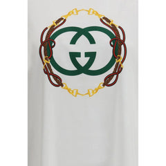 Gucci White Cotton T-Shirt - S