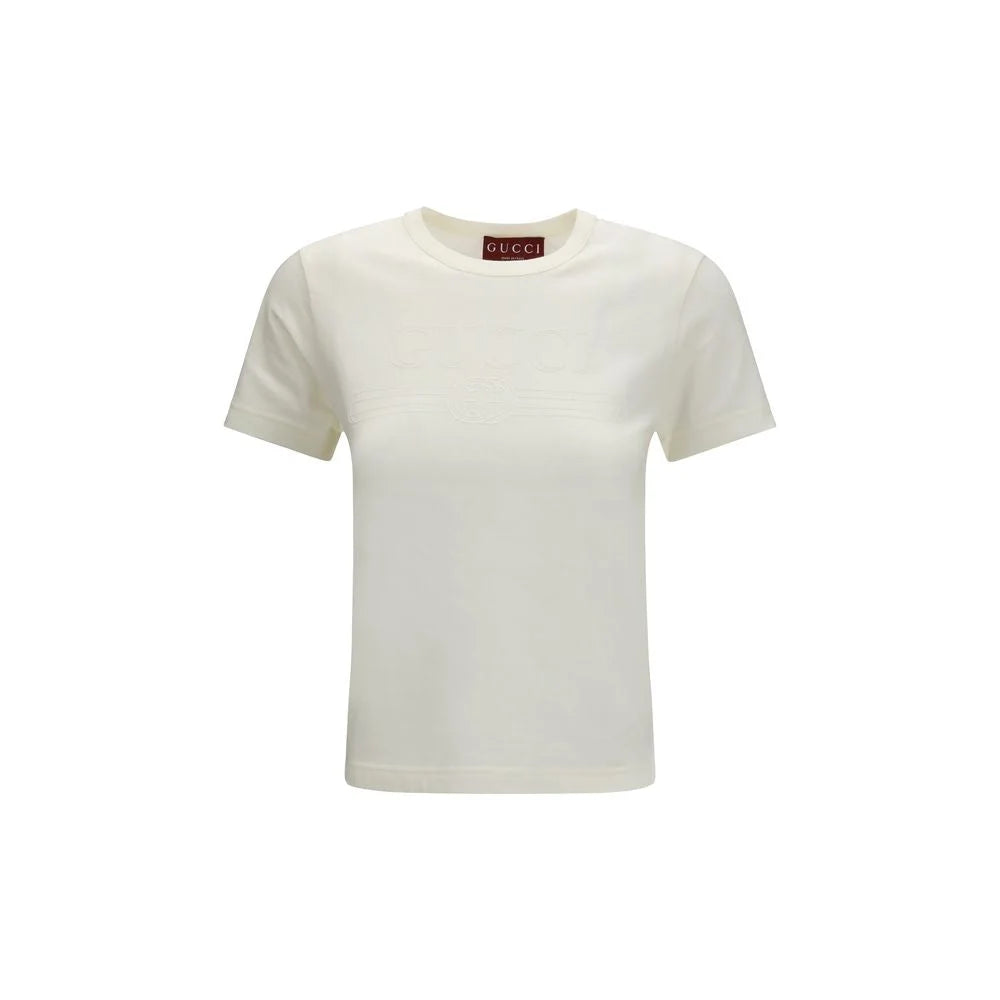 Gucci White Cotton T-Shirt - S