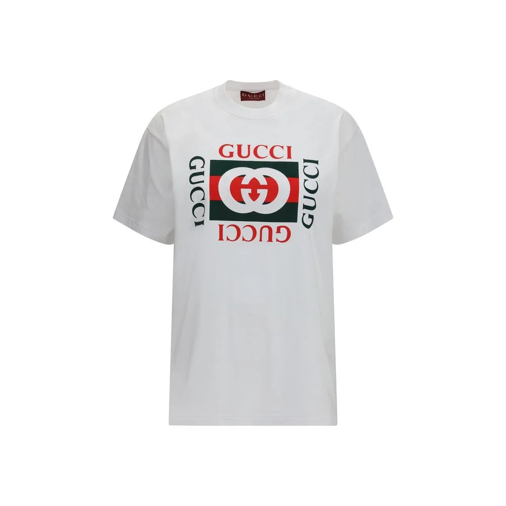Gucci Hvid Bomuld T-Shirt - XS